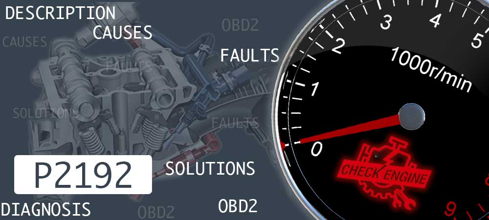 Code OBDII P2192. Causes, how to reset