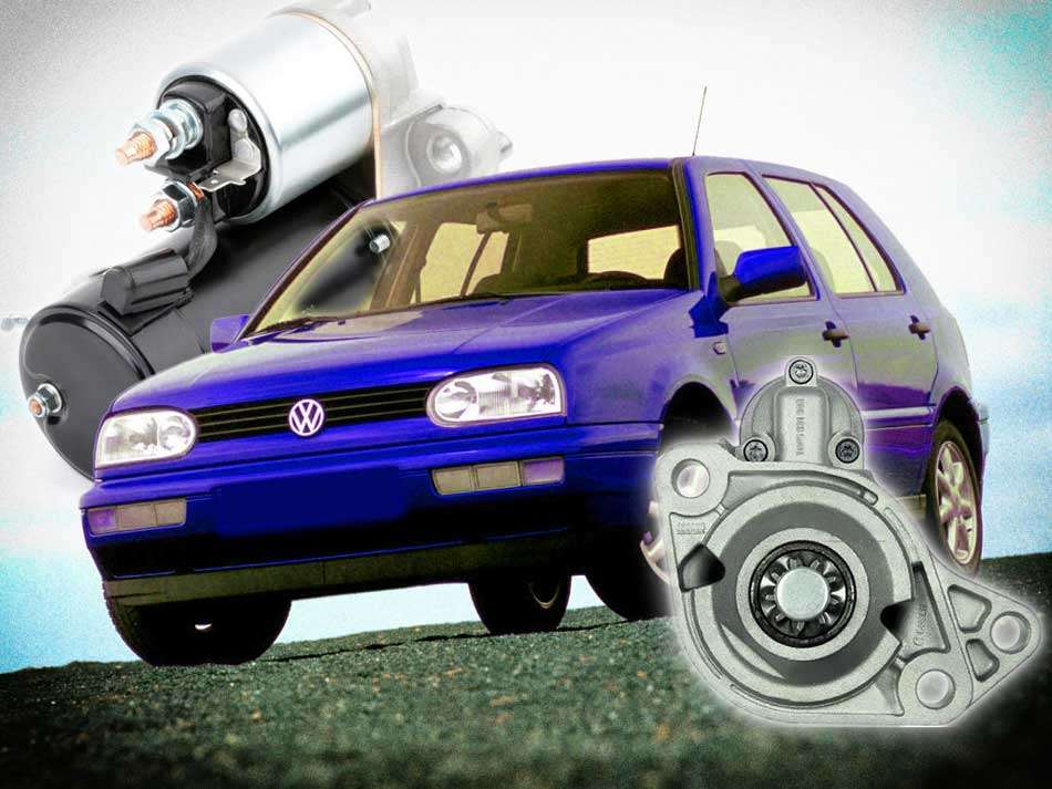 How to check and change the starter on the VW Golf 3