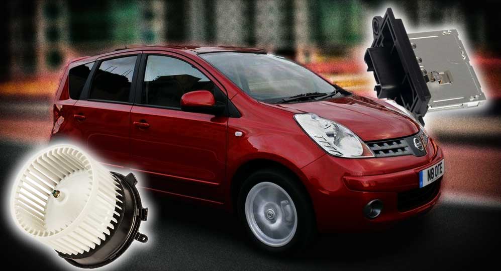 How to remove and repair the heater motor Nissan Note