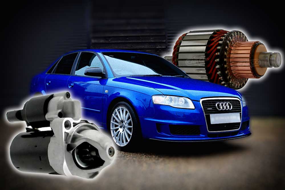 Repair and diagnostics of Bosch starters for VW, Audi, Skoda